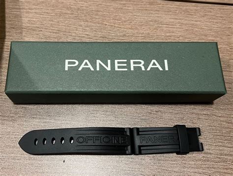 strap rubber for panerai 40m|original Panerai rubber strap.